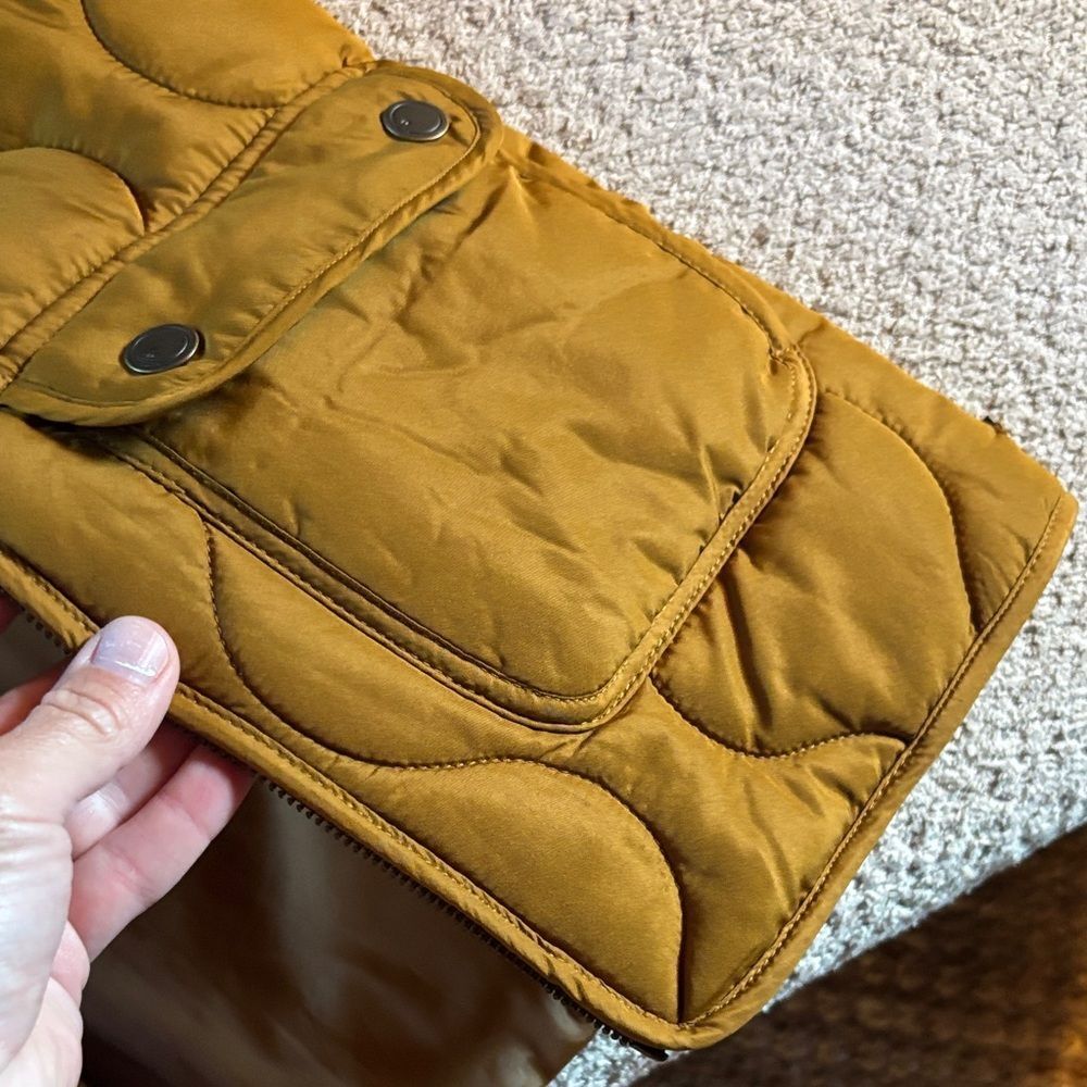 Natural Reflections Mustard Quilted Vest - Picture 5 of 10